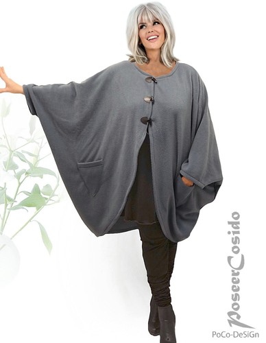 Lagenlook oversize poncho - oversize,