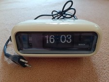Original 70er Jahre Bosch UDW2 Klappzahlenwecker beige