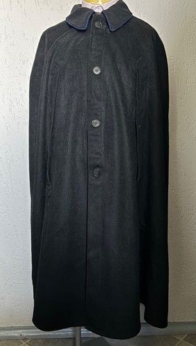 1940er schwarzer cape mantel - 1940er,