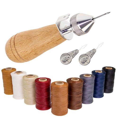 Profi ledernäh set - ledernäh,