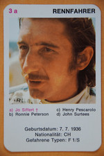 Jo Siffert - 1976 Piatnik card - Formula 1 - Formel 1 Sammelkarte