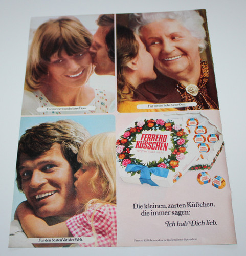 Werbung ferrero küsschen 1972 - ferrero,