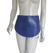 Latex Schürze Gummi Overall Pinny Pinnie Rollenspiel Mini Halb Rock 0,8 mm Schlocky