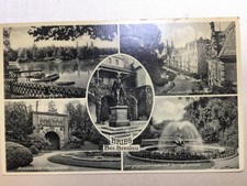 Brieg/Brzeg in Schlesien, Piastenstr.Post usw., sw FotoAK~1938 echt  gelaufen.