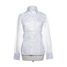 Umani, Hemd, Größe: S, 480192, Weiß/Blau, Baumwolle/Elasthan, Damen #N9m