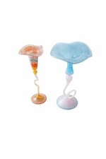 2x Murano Stil Glas Vasen –