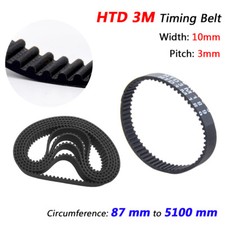 HTD 3M Rubber Timing Belt 3mm