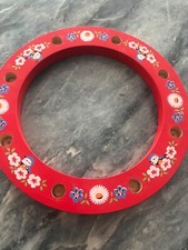 Kindergeburtstag Kerzenhalter, Holz, ca. gebraucht, ca. 19 Cm Durchmesser