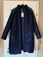 Deerberg Wintermantel Parka Neu  dunkelblau hoher Neupreis Gr.42  s.Maße