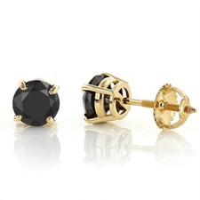 14K Gold Schwarz Diamant