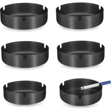 Edelstahl Aschenbecher Set 6