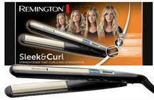 Remington Glätteisen Sleek & Curl 150-230°C, Haarglätter S6500