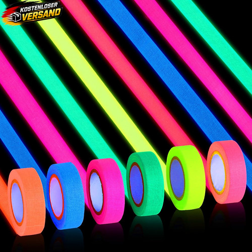 Glow the dark klebeband 6er - in,