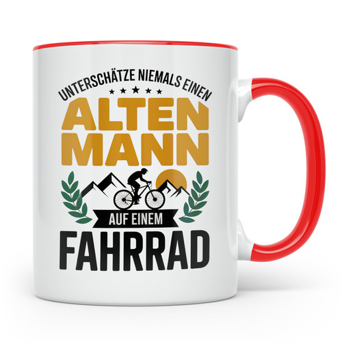 Alter mann fahrrad - mann,