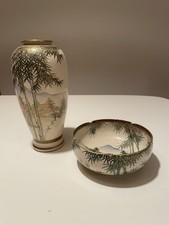 Dezente Satsuma Vase + Schale