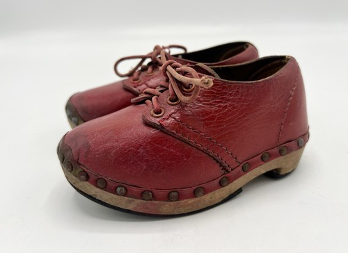Antike kinder rote leder - kinder,