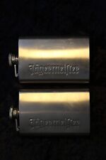 2x Flachmänner aus Edelstahl 2x Flask Stainless Steel Jägermeister - 118 ml 4oz