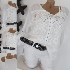 Italy Bluse Hemd Bluse Tunika