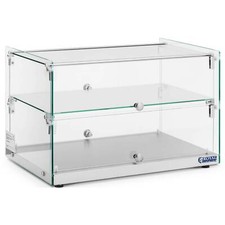 Gastro Kuchenvitrine Buffetvitrine Tortenvitrine Panoramavitrine 50 L 2 Ebenen