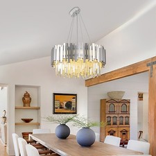 Kristall Deckenleuchte Moderner Runder Kristall-Kronleuchter Für Wohnzimmer Flur