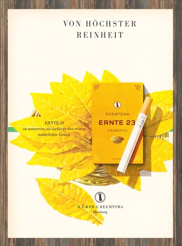 Reemtsma ernte reklame - reemtsma,