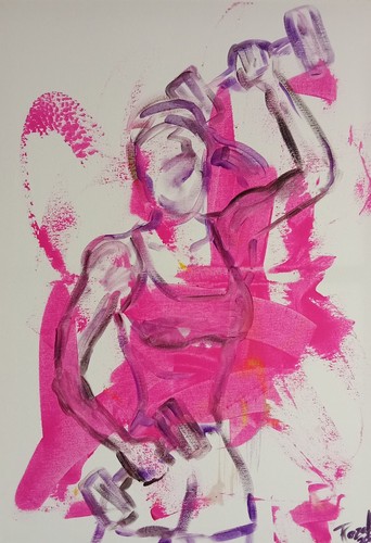 Abstract female figure modern - abstract,
