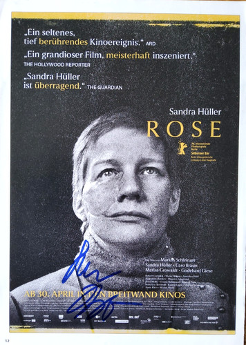 Sandra hüller autogramm - hüller,