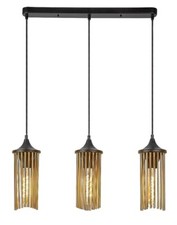 Rabalux 72153 Pendelleuchte 3 Spots Roxas, E27, schwarz-kupfer, rund, Modern, ø1