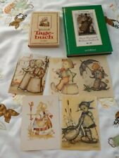 Konvolut: 5 Hummelkarten, Hummel Tagebuch 1983, Hummel Weihnachtsbuch von 2001