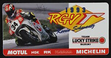 Werbe Aufkleber - Kevin Schwantz Motorrad 1993 Team Lucky Strike - 13x7cm - 90er