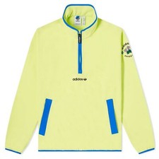 adidas Originals Adventure Half Zip Polar Fleece Herren Sweatshirt Schwarz Gelb
