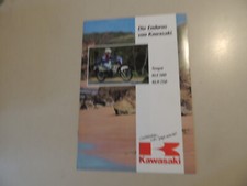 Kawasaki KLR 650 Tengai KL650 A/B KLE500 KLR 250 Prospekt Brochure  パンフレット 