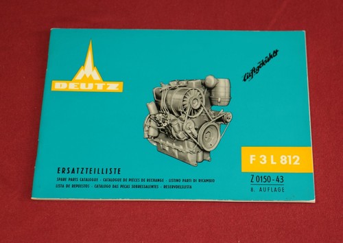 Ersatzteilliste deutz motor - ersatzteilliste, f