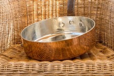 Sauteuse DEHILLERIN 1900-1940 Kupfer 28 x 7,7 cm, 3 mm, 4,6 kg neu verzinnt