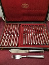 Christofle Paris CTF18 Fischbesteck für 12 Personen versilbert 