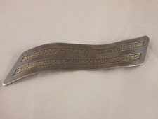 Antike Design Brosche Art Deco 900 Silber Handarbeit gewellt alt vintage