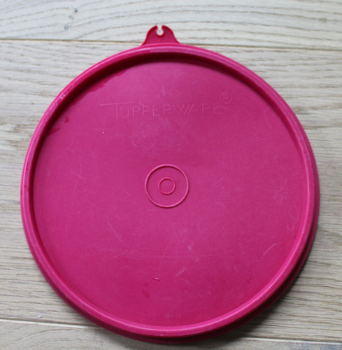Tupperware deckel rot rund - ,