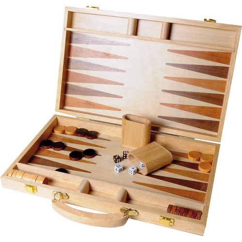 Backgammon aus holz - backgammon,