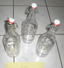 5 x leere stabile Glasflasche