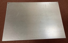 Metallplatte mit 2 Löchern 50 x 35 cm silber zum Bekleben 2 mm Metall Platte