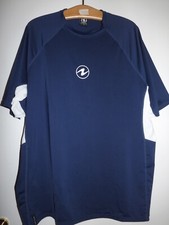 Aqualung, Herren, UV-shirt dunkelblau mit weiß, Gr. XXXL