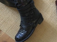 Luxus Stiefelette/ Boots Leder