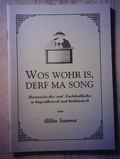 Heft: Albin Summa - Wos wohr