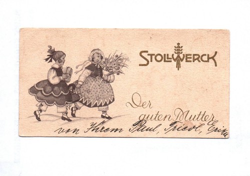 Stollwerck kärtchen der guten - kärtchen,