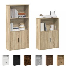 Bücherregal H: 85/120cm Lagerregal Bücherständer Bücherschrank Wandschrank Regal