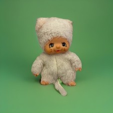 Monchhichi Monchichi vintage national friends Nyamy grau katze cat grey small  2