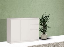 Kommode Sideboard Wohnzimmeranrichte weiß 109x35x85cm 70315615