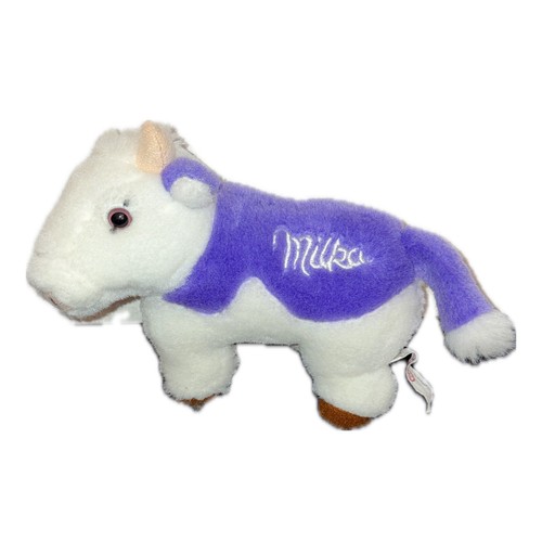 Vintage milka stofftier lila - milka,