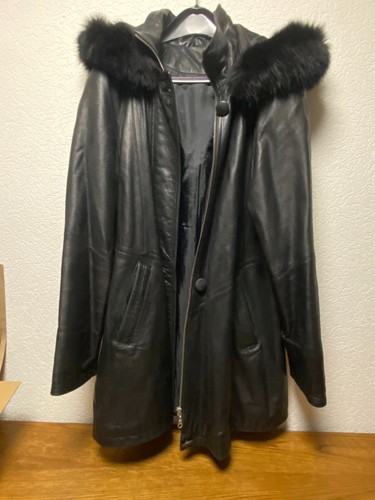 Mantel mit abnehmbarer - , kapuze