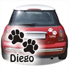Pfote Auto Aufkleber Hund